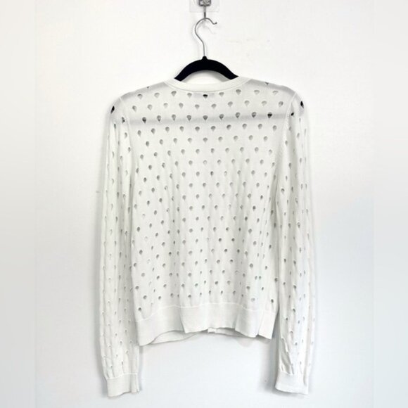 Sandro Paris White Cardigan Sz 2 - Picture 5 of 14